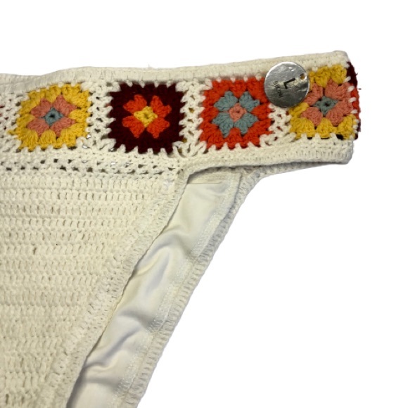 NWT Cream Crochet Bikini Bottom - Picture 4 of 5